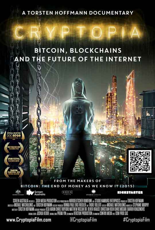 Cryptopia: Bitcoin, Blockchains and the Future of the Internet film poster